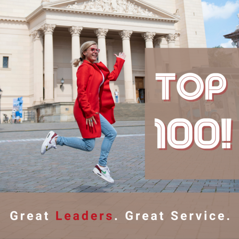 TOP 100!! Great Leaders. Great Service, Anika Tannebaum (immer) in Bewegung