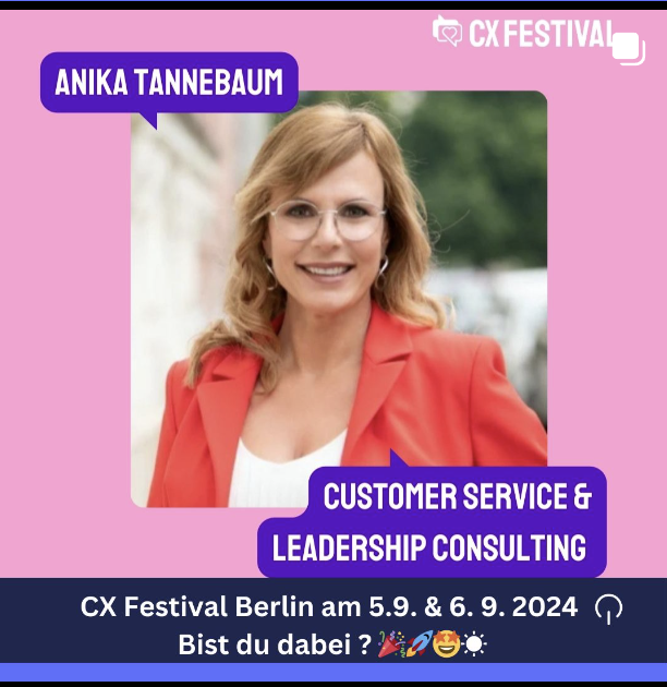 Anika Tannebaum, TOP 100 Expertin Customer Service, internationale Beraterin, Keynote Sepaker und Moderatorin