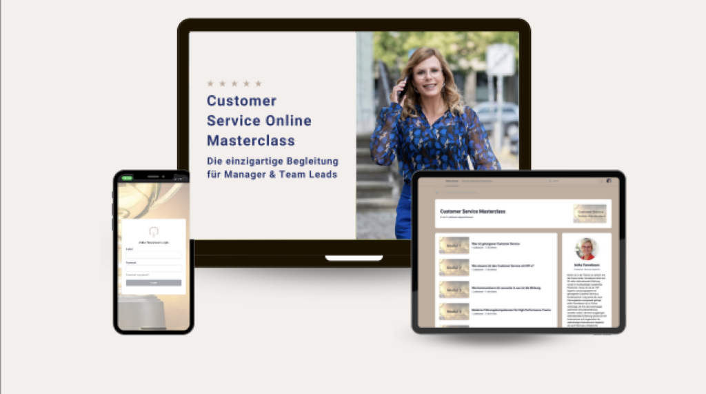Customer Service online Masterclass - Der Video Kurs für den Customer Service Bereich