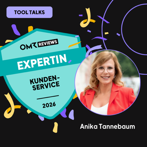Anika Tannebaum – OMR Reviews Expertin Kundenservice 2026 – ausgezeichnet als meistempfohlene Customer Service Expertin im deutschsprachigen Raum